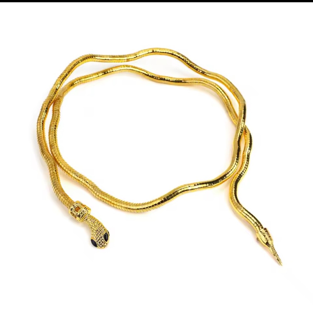 Snake Necklace For Adjustable Punk Snake Choker Snake Bracelet Hollween Jewelry - Picture 5 of 16